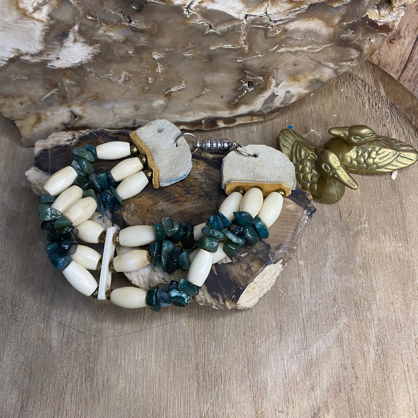 Nature's Harmony Triple Layer Bracelet