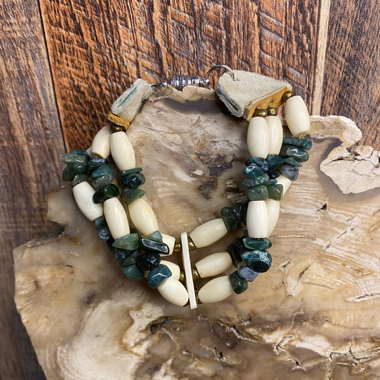 Nature's Harmony Triple Layer Bracelet