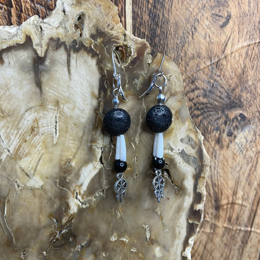 Shadow Dreamcatcher Earrings