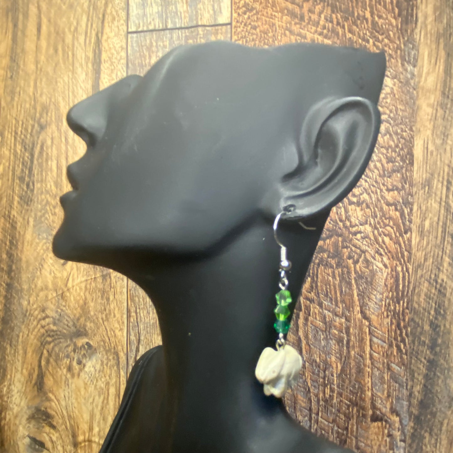 Emerald Meadows Rabbit Totem Earrings