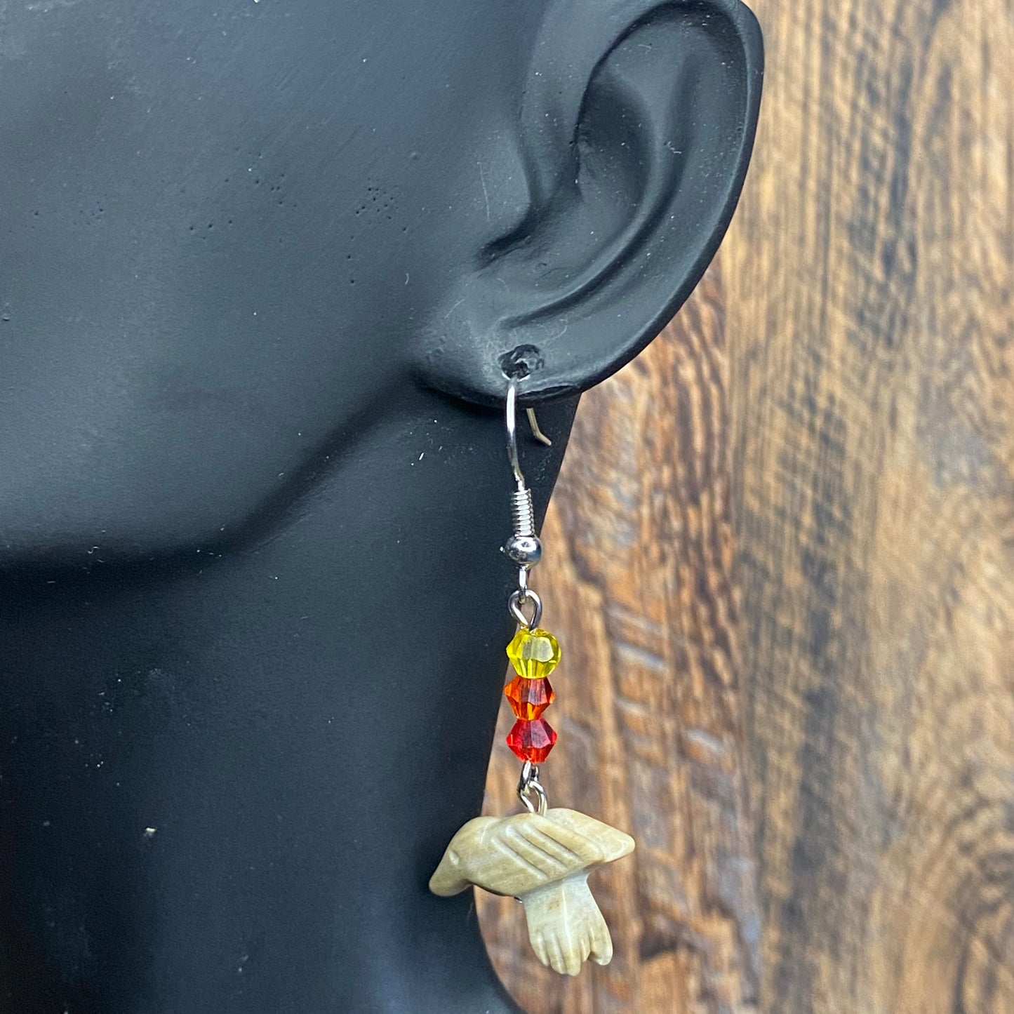 Sundown Serenade Bird Totem Earrings