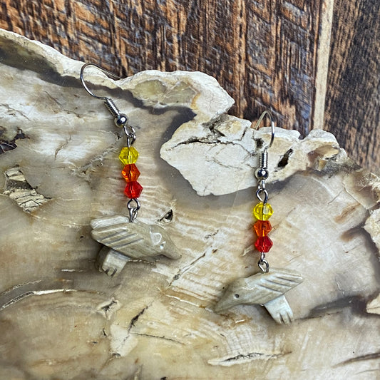 Sundown Serenade Bird Totem Earrings