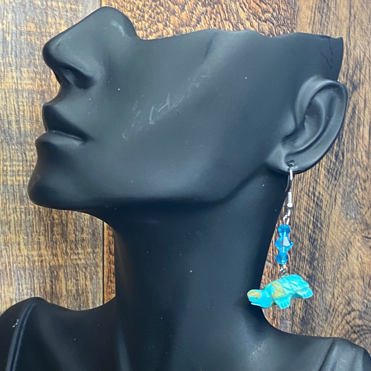 Cerulean Serenity Turtle Earrings