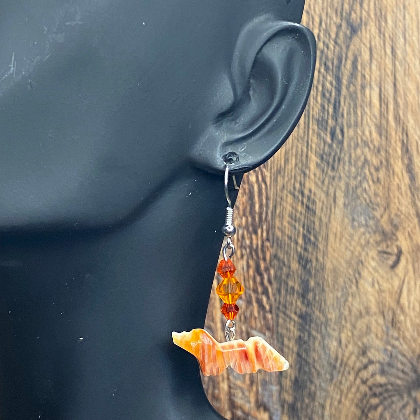 Spirited Sunset Fox Charm Earrings