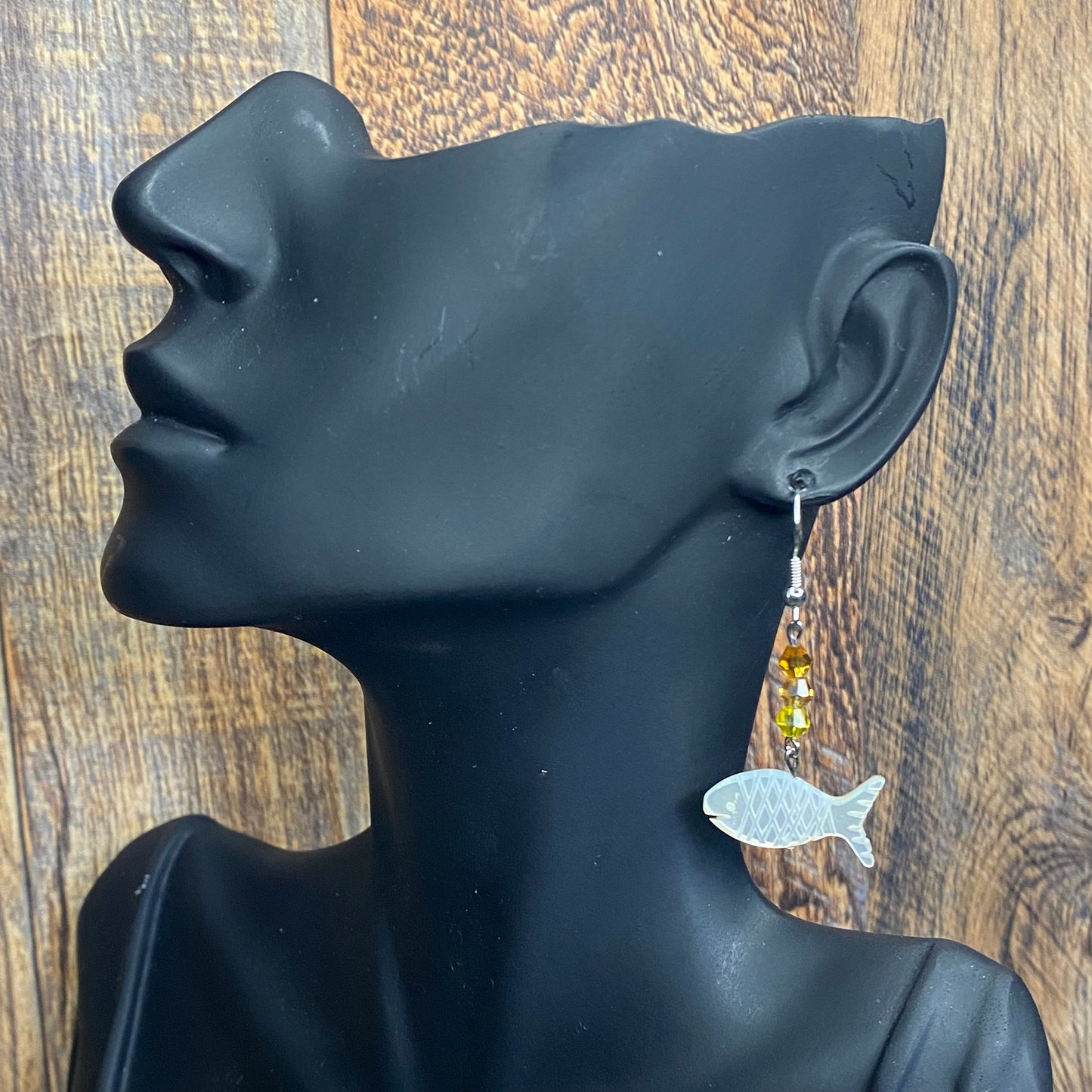 Iridescent Ocean Harmony Fish Earrings